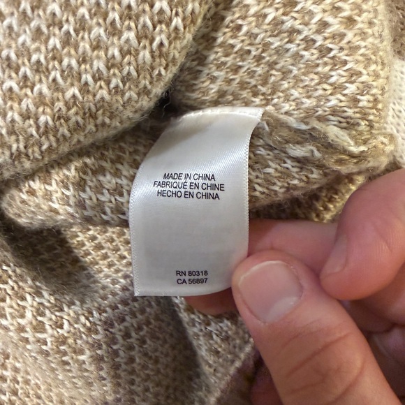 Lucky Brand Tan and Brown Camouflage Sweater - Picture 4 of 4